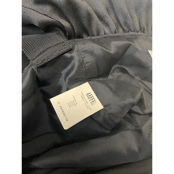 PHILOSOPHY DI ALBERTA FERRETTI Black Silk Sleeveless Ruffle Shift Dress 42 US 6 - Picture 4 of 6